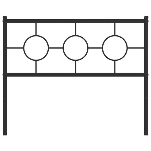 Sengegavl 107 cm metal sort