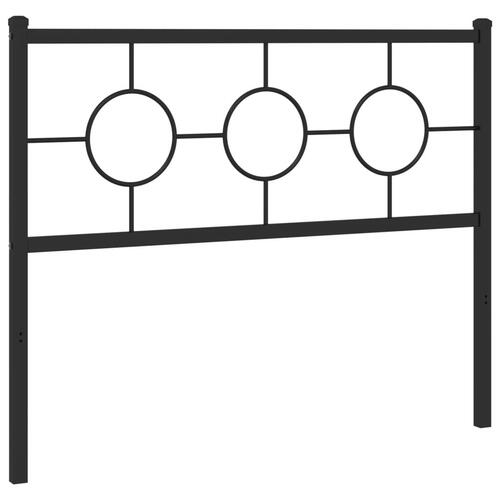 Sengegavl 107 cm metal sort
