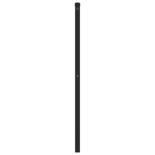 Sengegavl 107 cm metal sort