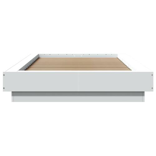 Sengeramme 75x190 cm konstrueret træ hvid