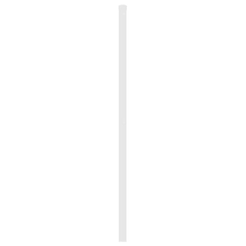 Sengegavl 120 cm metal hvid