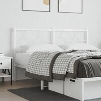 Sengegavl 160 cm metal hvid