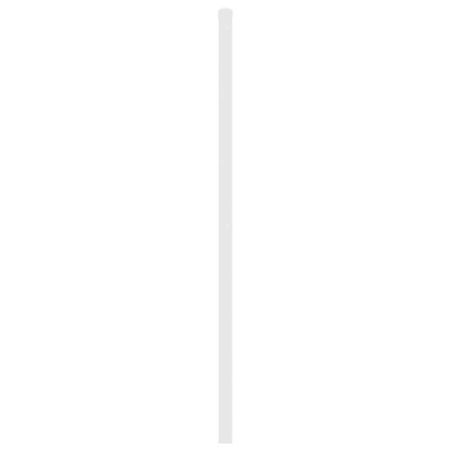 Sengegavl 193 cm metal hvid