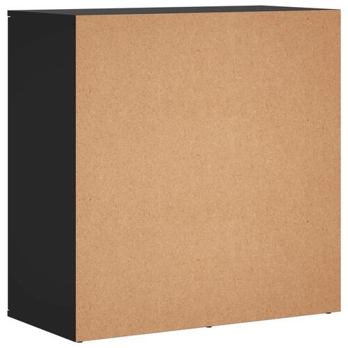 Skab 79x38x80 cm konstrueret træ sort