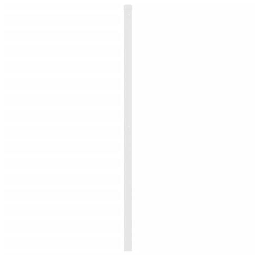 Sengegavl 150 cm metal hvid