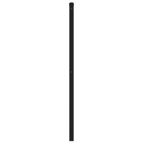 Sengegavl 200 cm metal sort