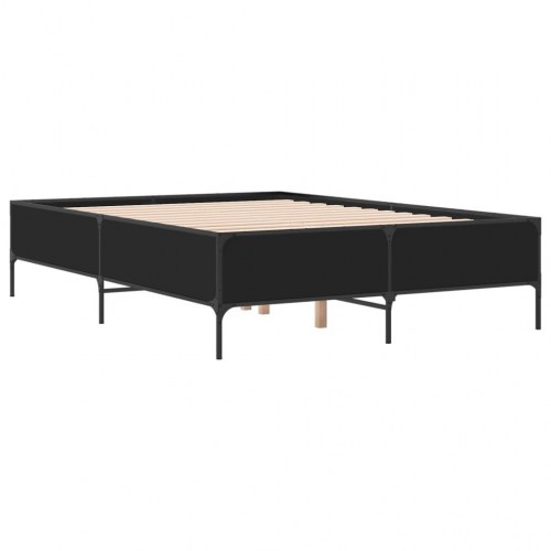 Sengeramme 120 x 200 cm med lameller - sort
