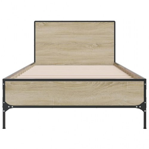 Sengeramme 90 x 200 cm med gavl - sonoma-eg