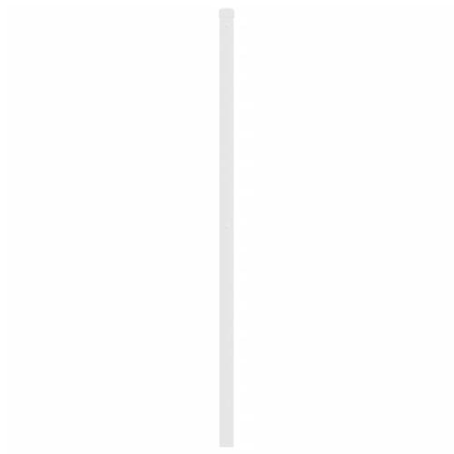 Sengegavl 140 cm metal hvid