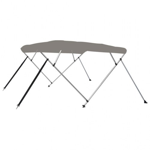 Biminitop med 4 buer 243 × 244 × 137 cm - grå