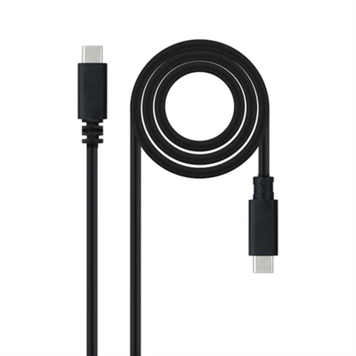 USB-C-kabel NANOCABLE USB 2.0, 2m Sort 2 m