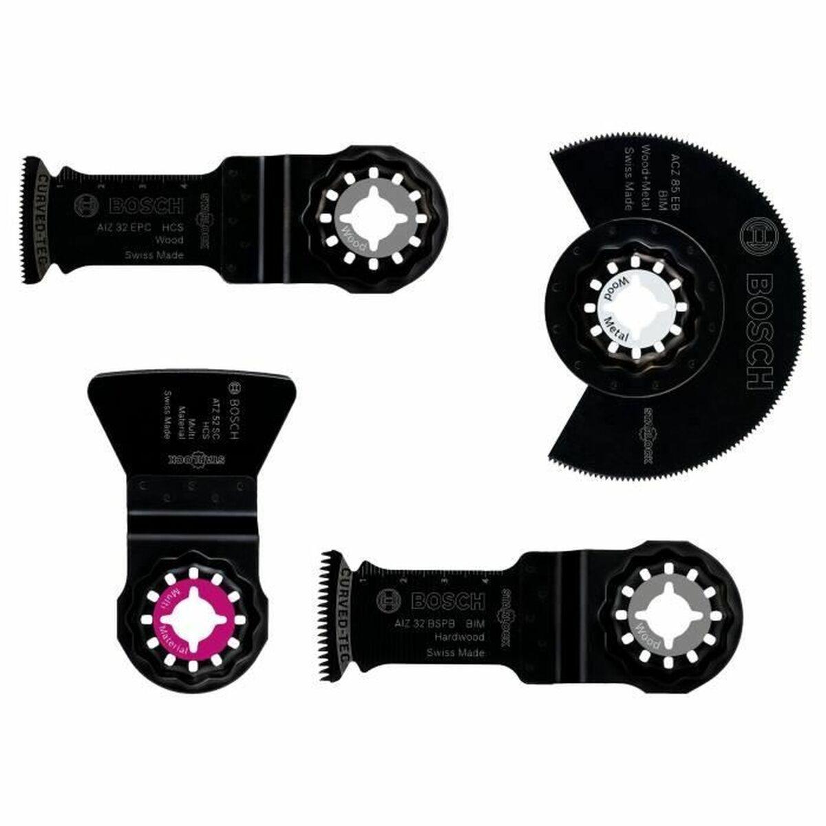 Bosch Starlock multiværktøjsblade - sæt med 4 dele, sort metal billede