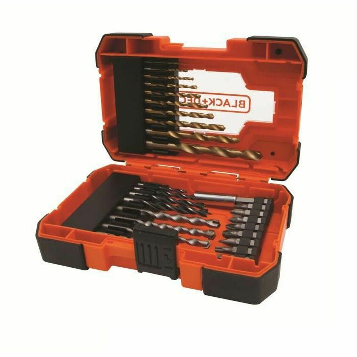 Black & Decker A7235-XJ bits- og bor-sæt, 27 dele, orange plast