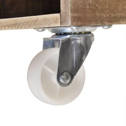 Sengebord af massivt træ, brunt, 2 stk.