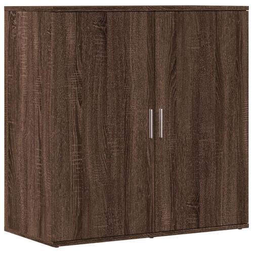 Skab 79x38x80 cm konstrueret træ brun egetræsfarve