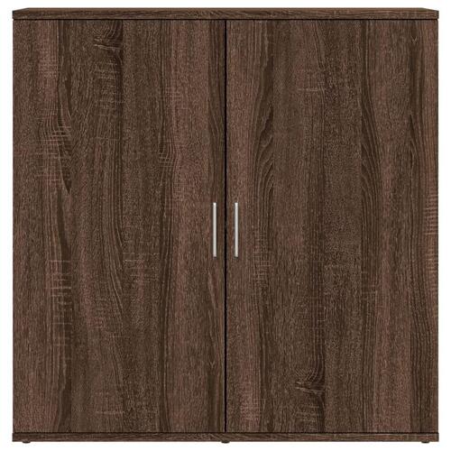 Skab 79x38x80 cm konstrueret træ brun egetræsfarve