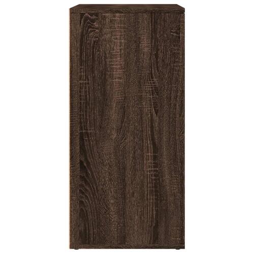 Skab 79x38x80 cm konstrueret træ brun egetræsfarve