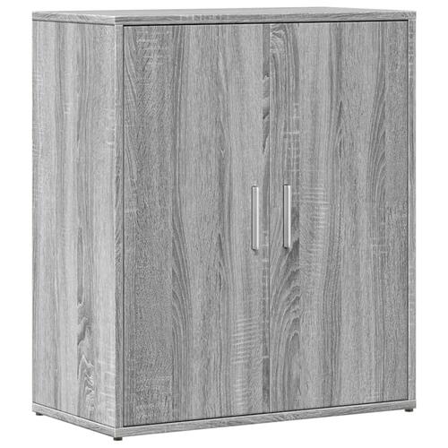 Skænke 2 stk. 60x31x70 cm konstrueret træ grå sonoma-eg