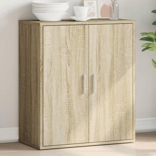 Skænk 79x38x80 cm konstrueret træ sonoma-eg