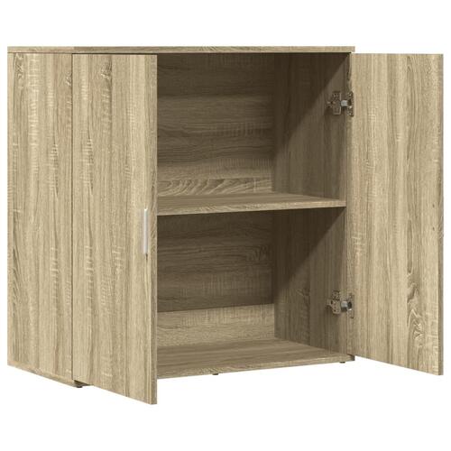 Skænk 79x38x80 cm konstrueret træ sonoma-eg