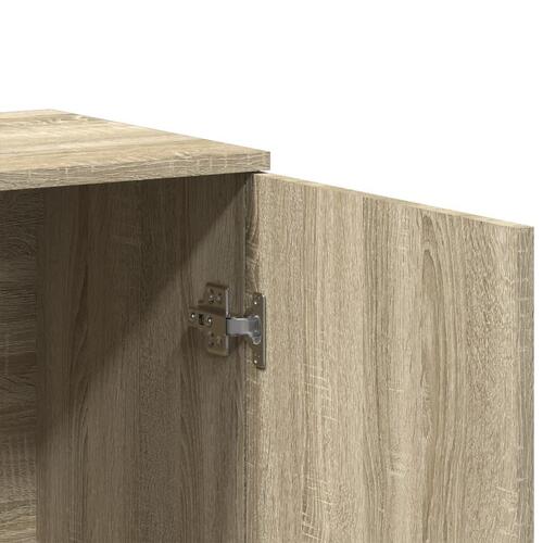 Skænk 79x38x80 cm konstrueret træ sonoma-eg