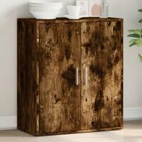 Skænk 79x38x80 cm konstrueret træ røget egetræsfarve