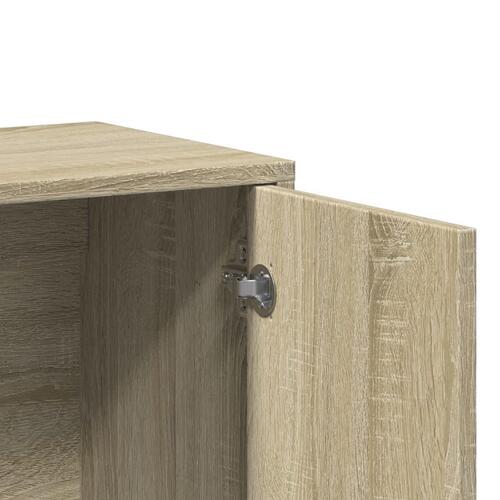 Skænke 2 stk. 60x31x70 cm konstrueret træ sonoma-eg