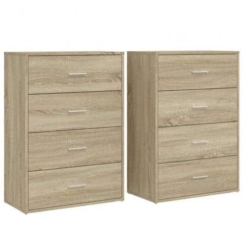 Kommoder 2 stk. 60 x 31 x 84 cm - sonoma-eg
