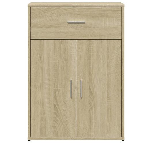 Skænke 2 stk. 60x30x84 cm konstrueret træ sonoma-eg