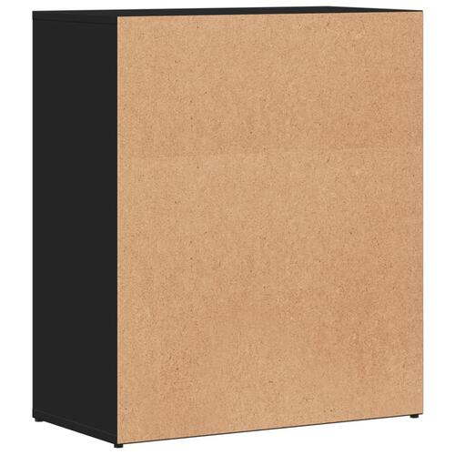 Skænke 2 stk. 60x31x70 cm konstrueret træ sort