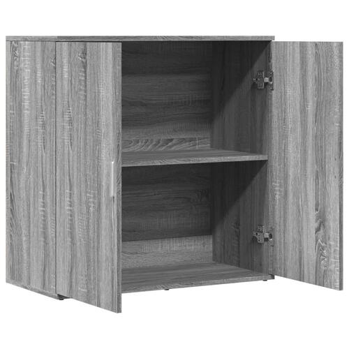 Skab 79x38x80 cm konstrueret træ grå sonoma-eg