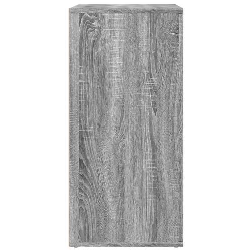Skab 79x38x80 cm konstrueret træ grå sonoma-eg
