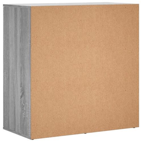 Skab 79x38x80 cm konstrueret træ grå sonoma-eg