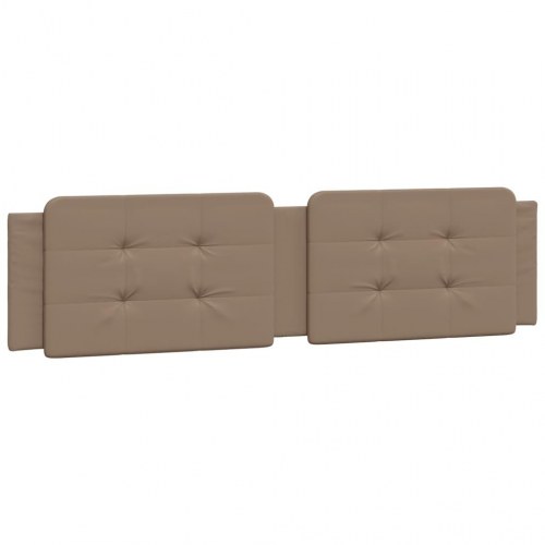 Sengeramme uden madras Zadar 200x200 cm kunstlæder cappuccinofarvet