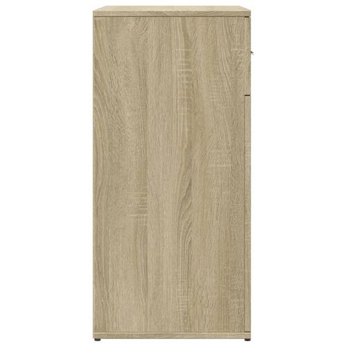 Skænke 2 stk. 79x38x80 cm konstrueret træ sonoma-eg