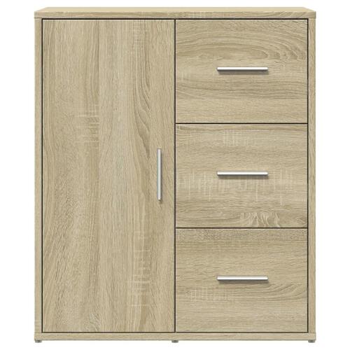 Skænke 2 stk. 60x31x70 cm konstrueret træ sonoma-eg