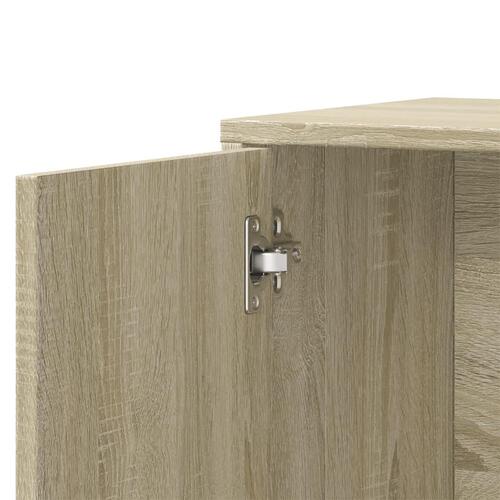 Skænke 2 stk. 60x31x70 cm konstrueret træ sonoma-eg