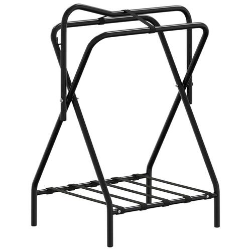 Sadelholder foldbar jern sort
