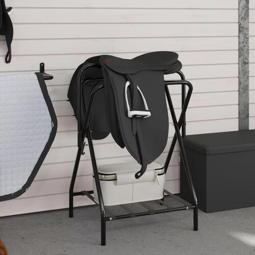 Sadelholder foldbar jern sort