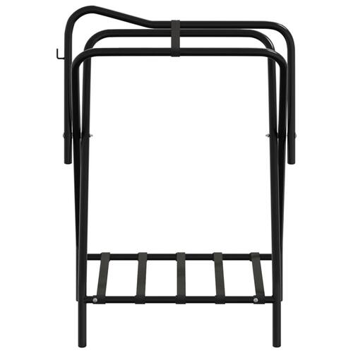 Sadelholder foldbar jern sort