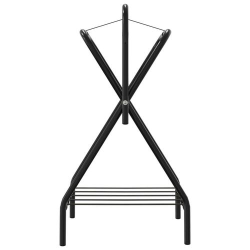 Sadelholder foldbar jern sort