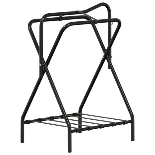 Sadelholder foldbar jern sort
