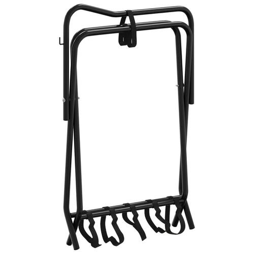 Sadelholder foldbar jern sort