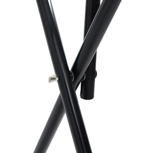 Sadelholder foldbar jern sort