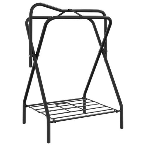 Sadelholder foldbar jern sort