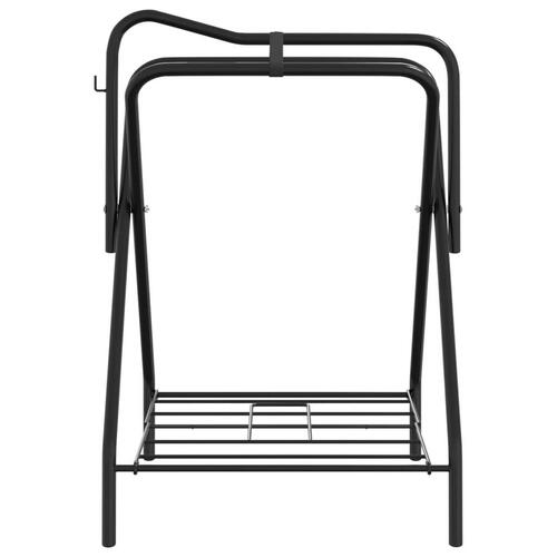 Sadelholder foldbar jern sort