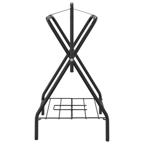 Sadelholder foldbar jern sort