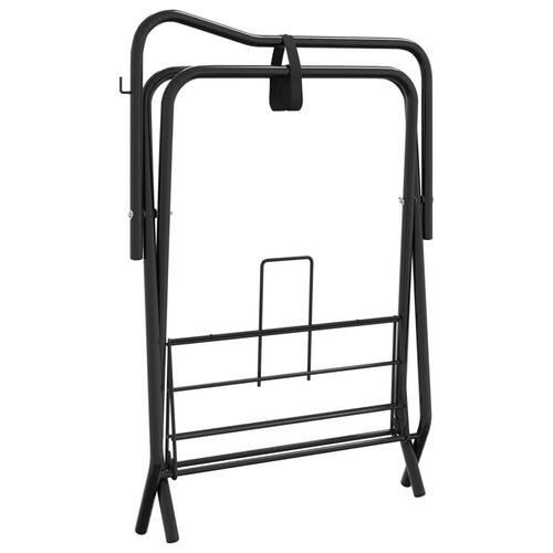 Sadelholder foldbar jern sort