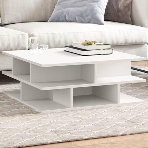 Sofabord 70x70x29 cm spånplade hvid