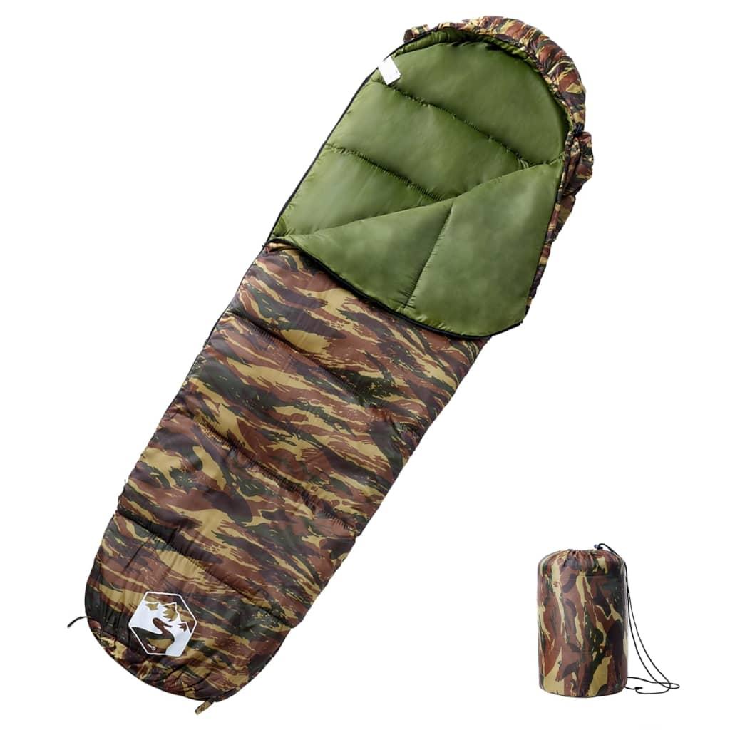 Sovepose til voksne - mumieformet 3‑årstiders, camouflage